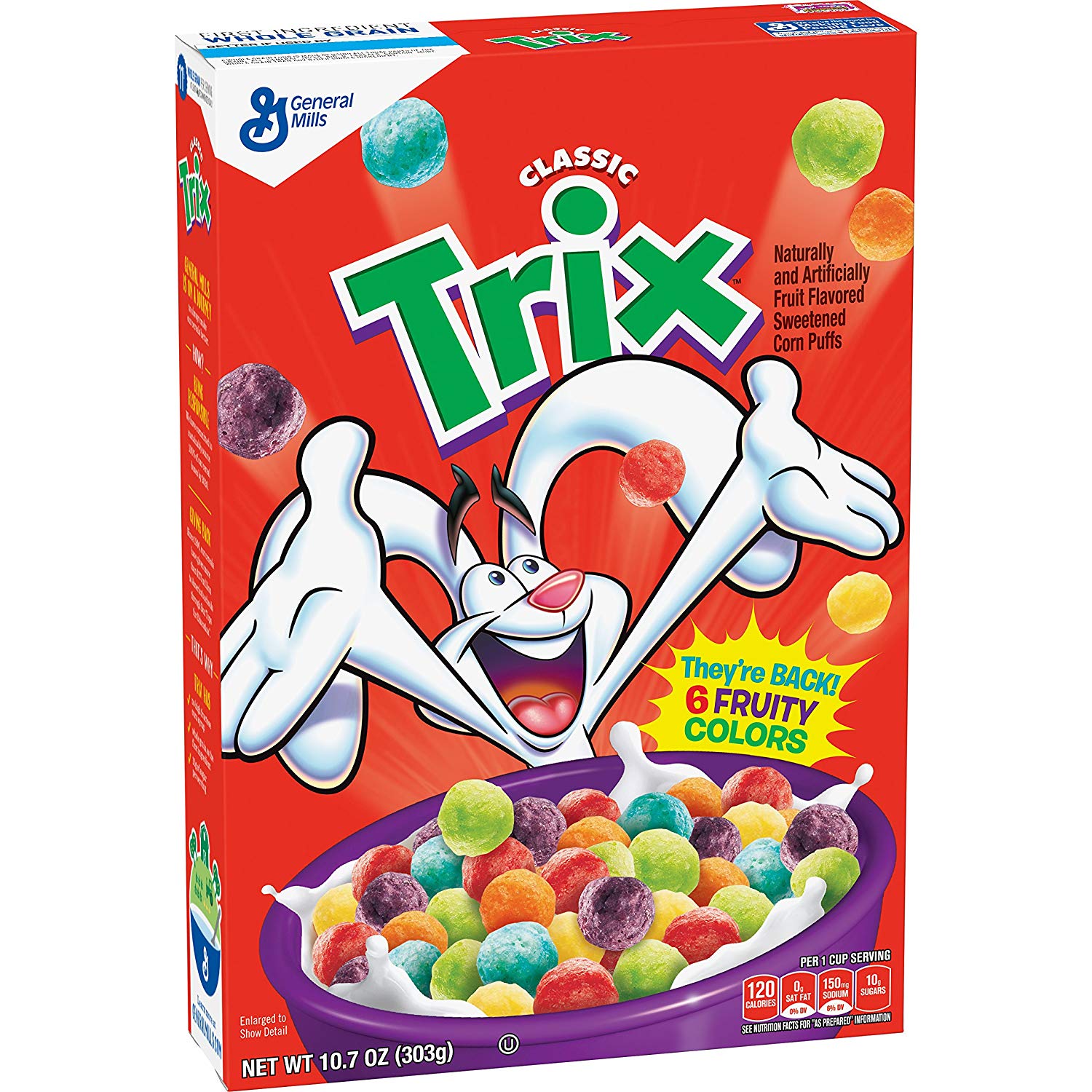 Trix Fruit Flavoured Sweetened Corn Puffs 13.9oz 394g PACK OF 2