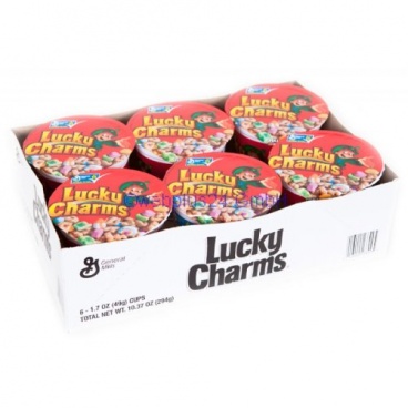 Lucky Charms 49g Single Serving Cup - Pack of 6 Multi- Buy