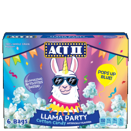 Act II Llama Party Cotton Candy Popcorn 468g