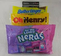 3 x Variety bags Butter finger 289.1g / Oh henry 283.4g / Nerd 340.1g Halloween)