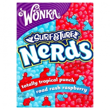 Wonka Nerds Surf & Turf Raspberry & Tropical Punch 46.7g American Candy