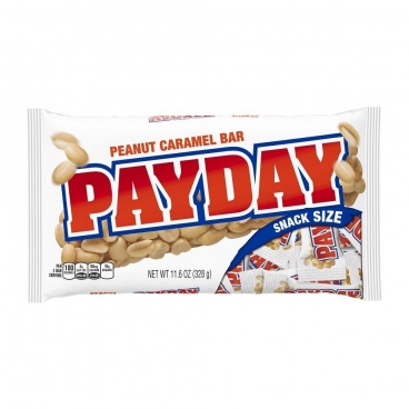 Payday Peanut Caramel Bar Snack Size Bag 328g