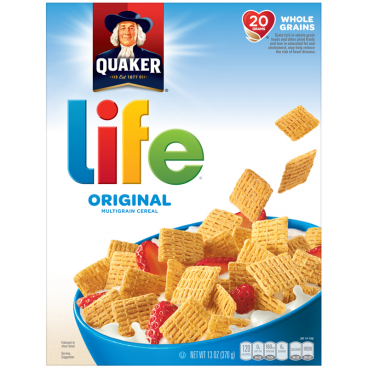 Quaker Life Original Cereal American Cereal 13oz 370g