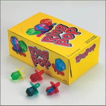 TOPPS ORIGINAL RING POP. Assorted flavors. Individually wrapped. (24pcs per display unit)