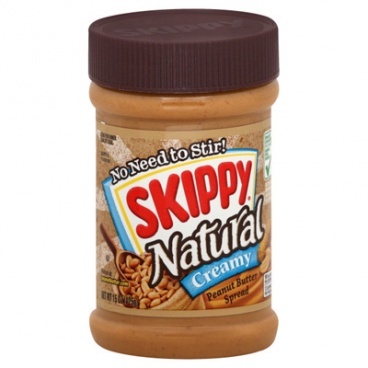 Skippy Natural Creamy Peanut Butter Spread 15oz 425g
