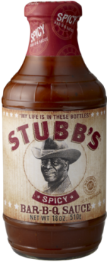 Stubb's Spicy BBQ Sauces 18oz 510g Stubbs