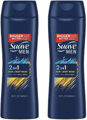 Suave Men Hair and Body Wash 15  (2 Pack) - American Food Store