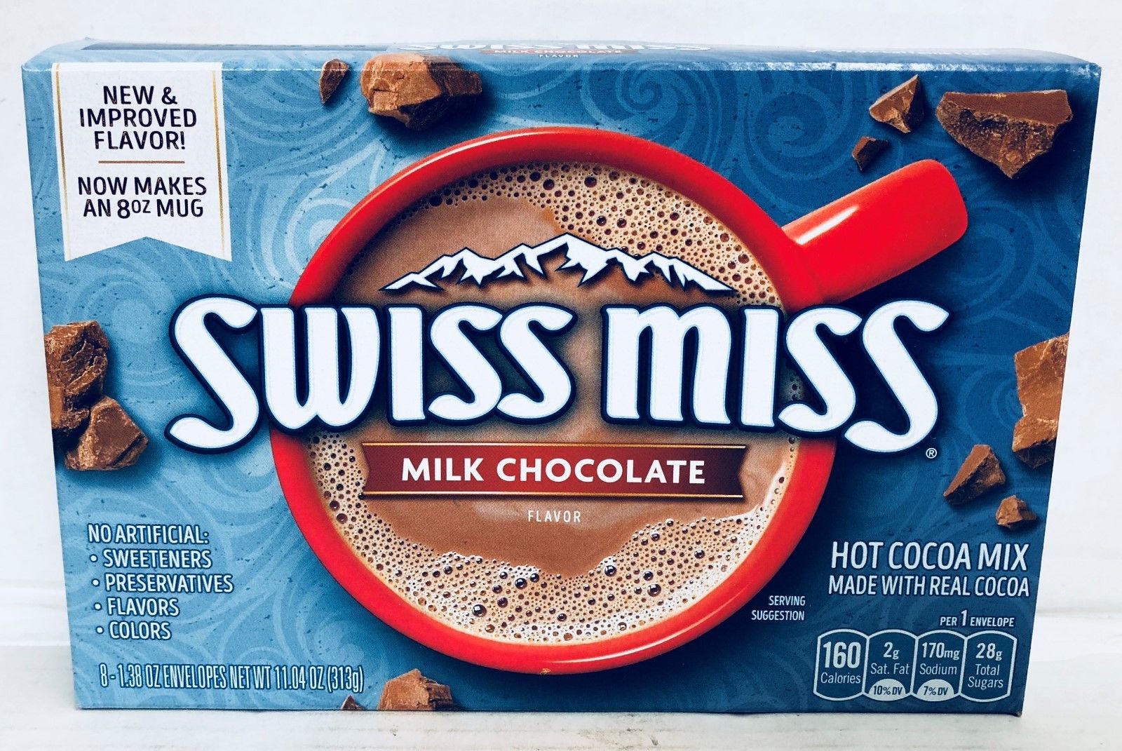 Swiss Miss Milk Chocolate Hot Cocoa Drink Mix 8 Sachets 313g… American Food Store