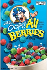 Quaker Captain Crunch Oops - All Berries Cereal 293g Box
