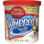 Betty Crocker Whipped Fluffy WHITE 340g Frosting - 8 Packs CASE BUY