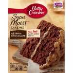 Betty Crocker Super Moist German Chocolate Cake Mix 15.25oz 432g - 12 Packs CASE BUY
