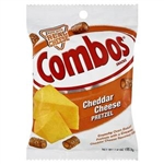 Combos Snack Cheddar Pretzel 6.30oz 178.6g orange bag