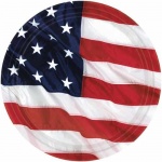 American Flag Plates Small 8CT. 6.3/4in. 17.1cm
