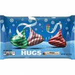 HERSHEY'S HUGS ,Christmas Kisses Milk Chocolate Large  11oz (311g) Bag