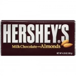 Hersheys Milk Chocolate with Almonds XL 120g (4.25oz) Bar Hershey's