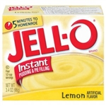 Jell-o Jello Instant Lemon Pudding & Pie Filling, 3.4oz 96g