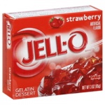 Jell-o Strawberry Gelatine Dessert 3oz 85g Jello