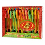 Jelly Belly Candy Canes 12 Pack - Very Cherry, Green Apple, Orange 150g