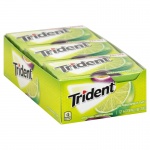 Trident Lime Passionfruit Twist-sugar free 14 sticks Case 12 packs