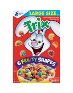 General Mills Trix Cereal- 394g -13.9oz-(PACK OF 2) Fruit Flavored Sweetened Corn Puffs
