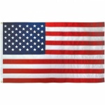 American US Flag Printed Polyester 3ft x 5ft with Grommets
