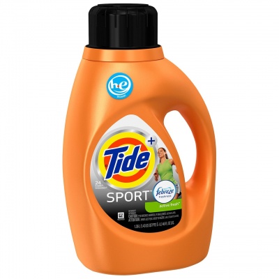 Tide Plus Febreze Sport Active Fresh Scent Liquid Laundry Detergent,  44 Loads, 69fl