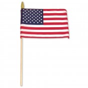 US Stick Flag 8'' x 12'' Standard - Wood Stick with Spear Tip
