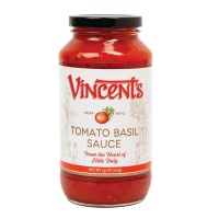 Vincent's Tomato Basil Sauce 25oz 708g