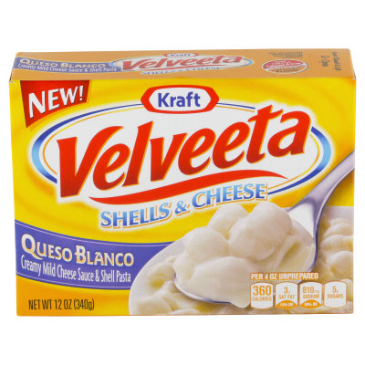 Velveeta Shells & Cheese Queso Blanco 340g - pack of 3