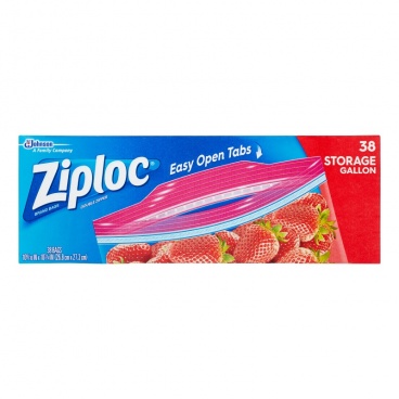 Ziploc Storage Bags Gallon / Large 38 Count